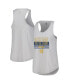 Women's Heather Gray Notre Dame Fighting Irish Breezy Racerback Tri-Blend Tank Top