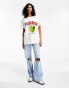 ASOS DESIGN oversized t-shirt with coconut paradise graphic in white