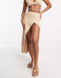 Flook premium fia beach skirt co-ord in sand