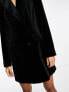 Miss Selfridge going out velvet blazer dress in black