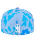 Men's Blue Dallas Mavericks Palm Fronds 2-Tone 59FIFTY Fitted Hat