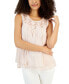 Women's Sleeveless Embroidered Lace Top, Created for Macy's