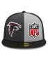 Men's Gray, Black Atlanta Falcons 2023 Sideline 59FIFTY Fitted Hat