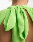 Collective the Label backless tiered mini dress in apple green