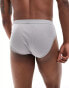 ASOS DESIGN capsule collection rib brief in grey