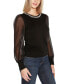 Women's Embellished Neckline Sweater