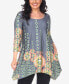 Plus Size Rella 3/4 Sleeve Tunic Top