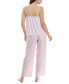 Women's 2-Pc. Satin Lace-Trim Pajamas Set