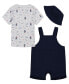 Костюм Nautica Baby Boys T-shirt, Shortalls и Hat