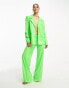 Annorlunda sequin oversized suit blazer in bright green