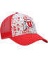 Men's Gray, Red Utah Utes Love Fern Trucker Snapback Hat