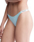 Women's Modern Logo Dipped String Thong Underwear QD5157