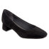 Trotters Lola T1561-003 Womens Black Extra Narrow Suede Pumps Heels Shoes 8