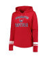 Women's Red Washington Capitals Colorblock Plus Size Pullover Hoodie Jacket