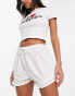 COLLUSION frill short in white