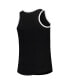 Big Girls Black Chicago White Sox Henley Tank Top