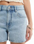 Vero Moda Tess denim shorts in light blue denim