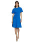 Women's Flutter-Sleeve Gathered Dress