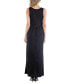 Women's Sleeveless V-Neck Maxi Dress with Pocket Detail