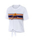 Women's White Phoenix Suns Tie-Front T-shirt