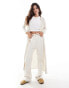 Vero Moda soft throw on longline cardigan in cream