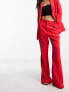 Never Fully Dressed dynasty slouchy trousers in bright red