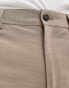 Ben Sherman elasticated waistband suit trouser in beige