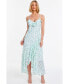 Women's Chiffon Jacquard Strappy Maxi Dress