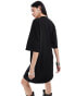 HUGO Red relaxed t-shirt dress in black