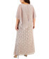 Plus Size Beaded Popover Gown