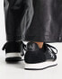 Calvin Klein Jeans runner sock lace up trainers in black