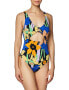 Roxy Women's Color Jam One Piece Swimsuit ANTHRACITE FLOWER JAMMIN Size L