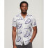 SUPERDRY Open Collar Print short sleeve shirt