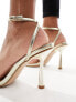 Simmi London Damira strappy barely there sandal in gold