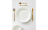 Rimmed bone china dinner plate