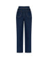 Women's Double Waist Accessory Detailed Jeans