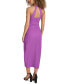 Women's Faux-Wrap Midi Dress