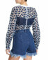 Топ Ksenia Schnaider Denim Leopard