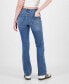 Juniors' Mid-Rise Distress Bootcut Jeans