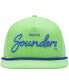 Men's Green Seattle Sounders FC Corduroy Golfer Adjustable Hat