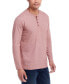 Men's Micro-stripe Long Sleeve Henley