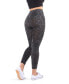 Women's Mulga High-Waisted Black Snakeskin Leggings