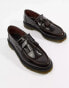 Dr Martens adrian tassel loafers in burgundy