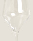 Plain crystalline wine glass