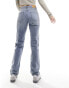 Stradivarius STR comfort fit straight leg jean in mid blue