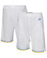 Big Boys and Girls White Los Angeles Lakers Hardwood Classics Swingman Shorts