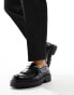 Pull&Bear loafer with tassle detail in black