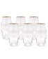 Rippled Highball Glasses, Set of 6