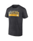 Men's Charcoal Pittsburgh Steelers T-shirt