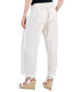 Women's Elastic-Waist Ankle Pants